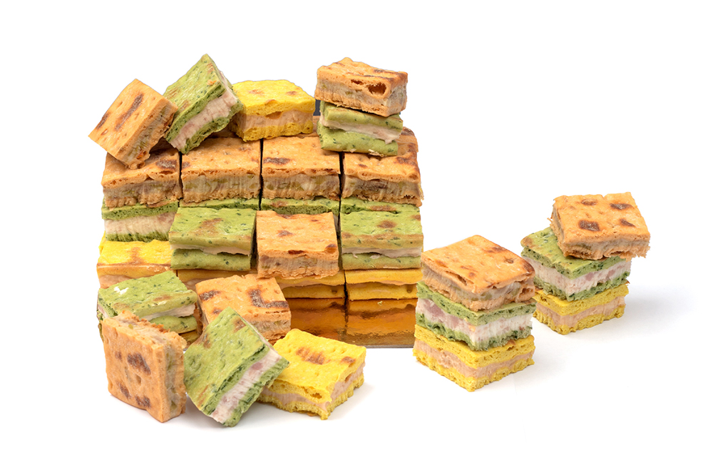 Mini Sándwiches de pan polar de colores, los canapés más veraniegos de Ibepan